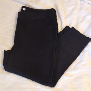 Betabrand Black Cigarette Trousers